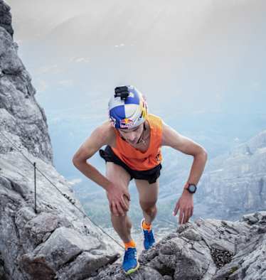 Anton Palzer auf seinem Weg zum neuen Rekord am Watzmann-Massiv 